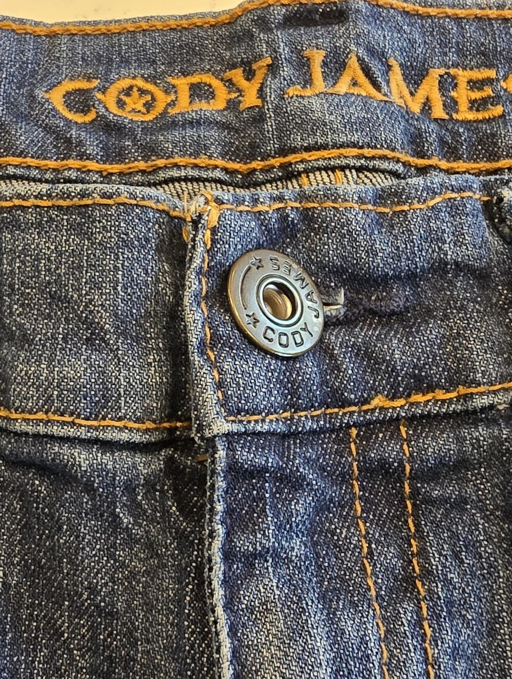 Cody James Medium Wash Straight Leg Cotton Blend Casual Blue Jeans Mens 32 X32 - Picture 4 of 14
